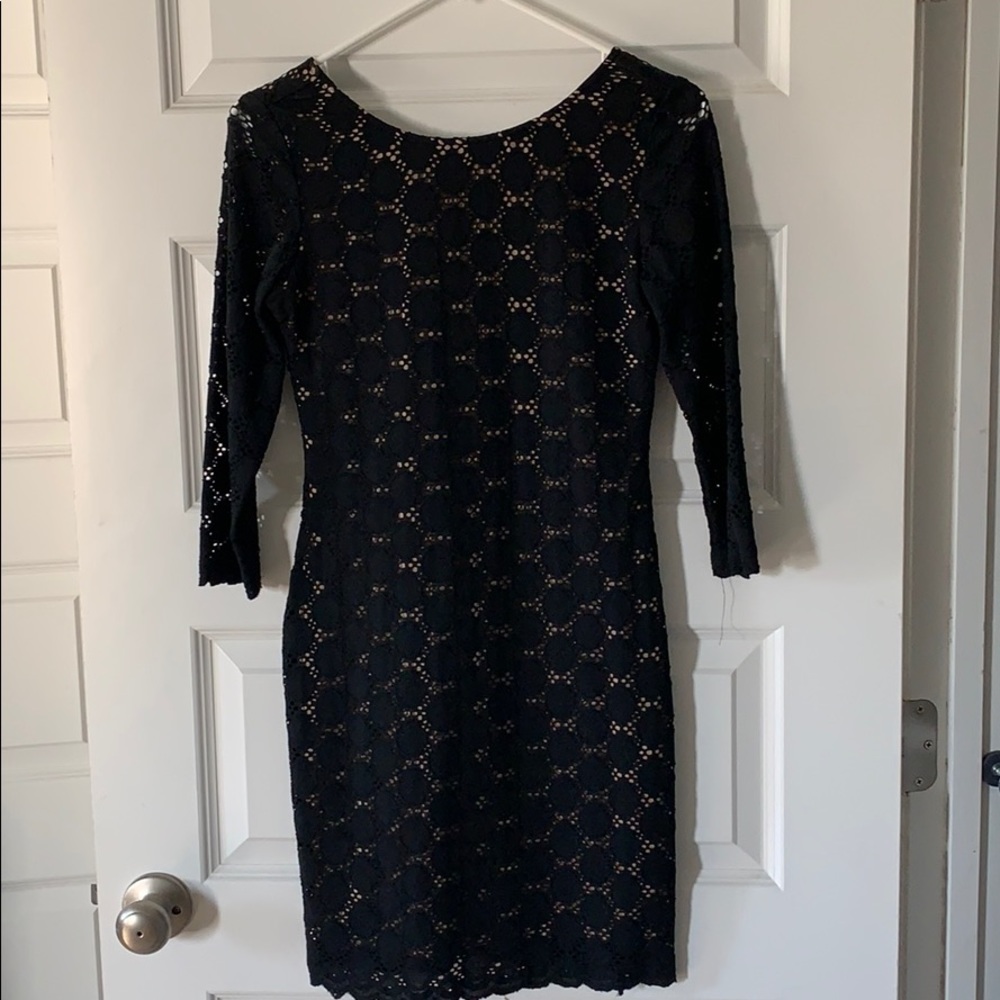 Black, long sleeve dress
